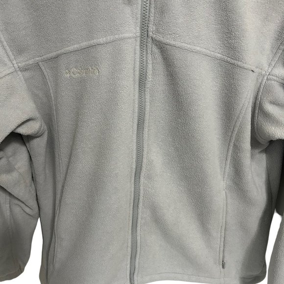 Columbia Interchange Fleece Jacket Womens Size XL White Full Zip Sweatshirt - Picture 4 of 6